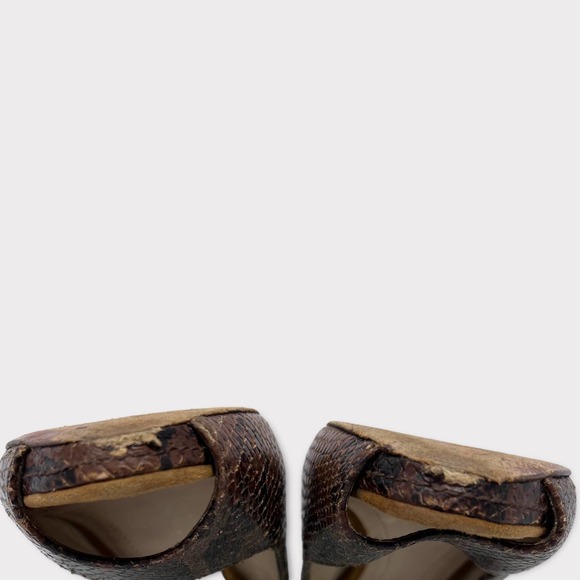 Massimo Dutti (39) Heels Snakeskin Open-Toe Pump - Picture 11 of 11
